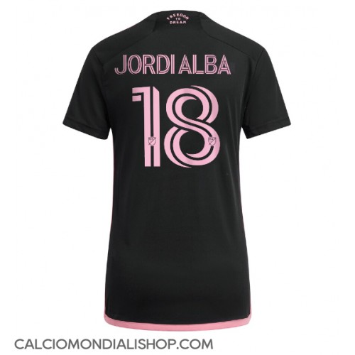 Maglie da calcio Inter Miami Jordi Alba #18 Seconda Maglia Femminile 2024-25 Manica Corta